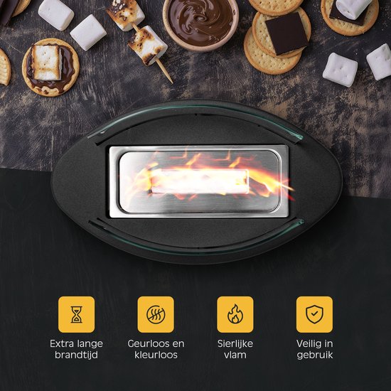 Saroda Tafelhaard - Ovaal - Zwart - informatie - snacks