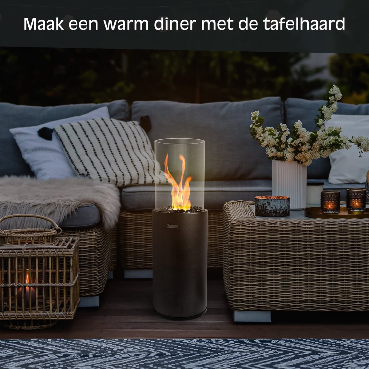 Saroda Tafelhaard - 80CM - Zwart - XXL