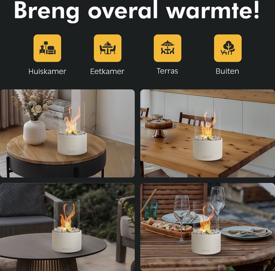 Saroda Tafelhaard - Wit - Rond - informatie 