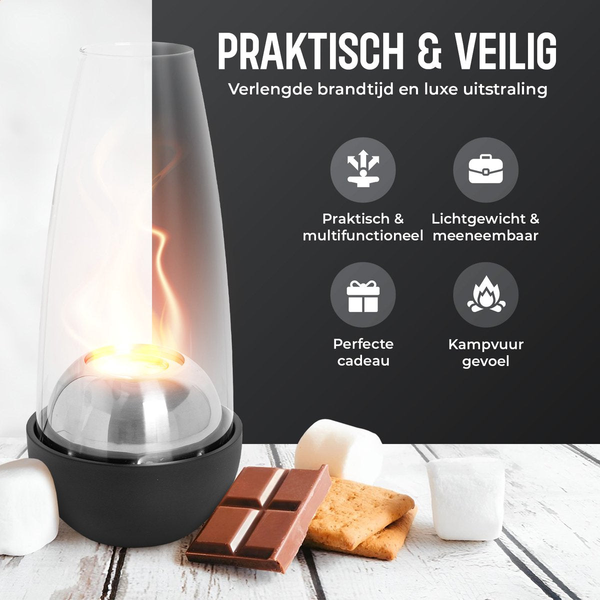 Saroda Tafelhaard Lang - Zwart - informatie - veiligheid