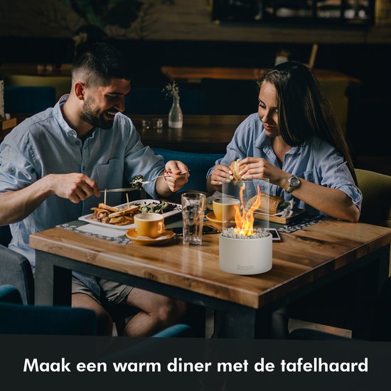 Saroda Tafelhaard - Wit - Rond - eten - koppel