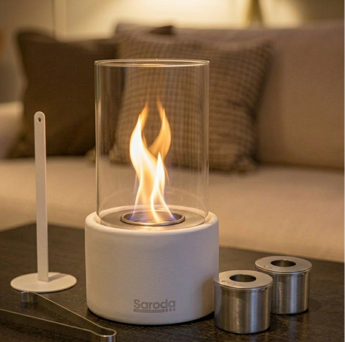 Saroda Tafelhaard - Tornadovlam - Wit - Warme achtergrond