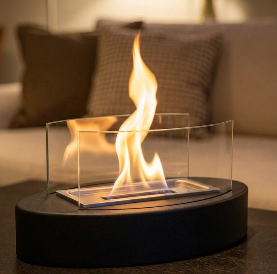 Saroda Tafelhaard - Ovaal - Zwart - warme sfeer