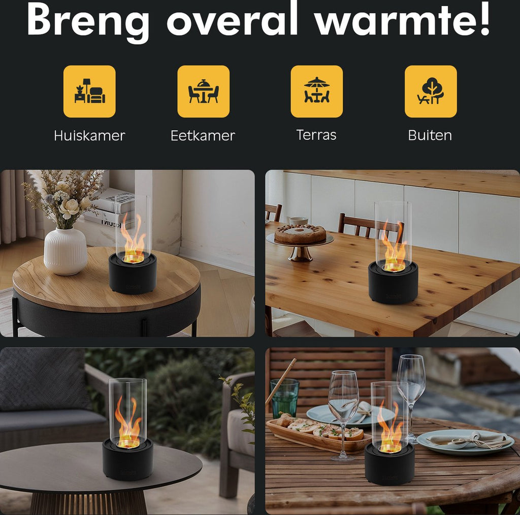 Saroda Tafelhaard - Tornadovlam - Zwart - warmte