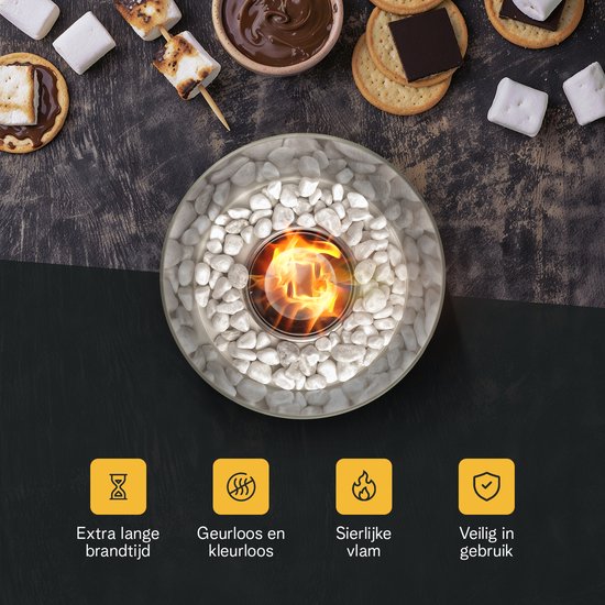 Saroda Tafelhaard - Wit - Rond - snacks - chocola - eten