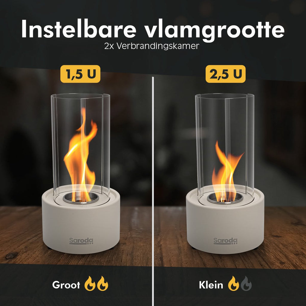 Saroda Tafelhaard - Tornadovlam - Wit - brandtijd