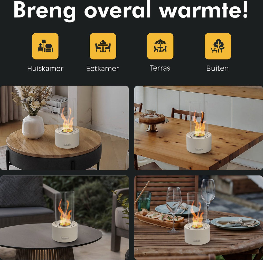 Saroda Tafelhaard - Tornadovlam - Wit - informatie - warmte