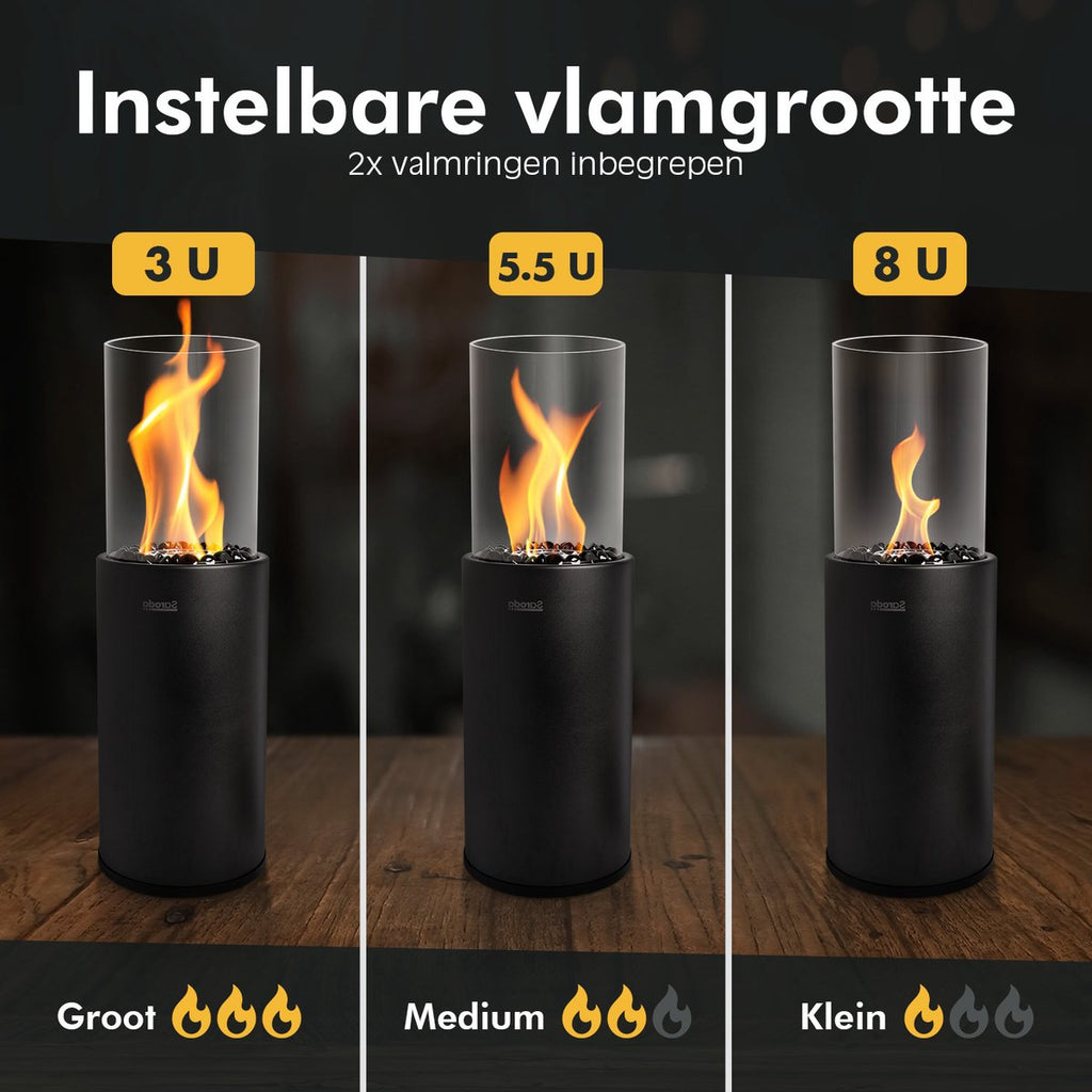 Saroda Tafelhaard - 80CM - Zwart - XXL - informatie